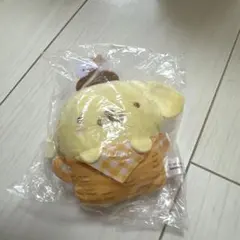 サンリオ　バスケットおくるみマスコット　ポムポムプリン