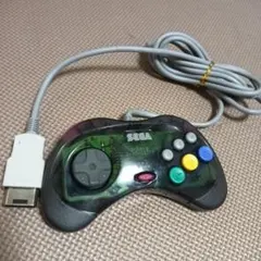 動作！セガサターン　コントローラー クリアブラック スケルトン HSS-0101