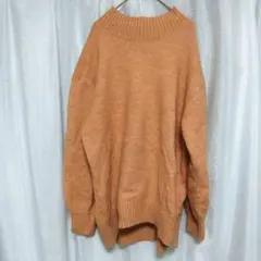 グローバルワーク ふわふわ Hug meスタンドネックプルオーバー ニット