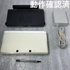 メンテナンス済み】ニンテンドー3DS アイスホワイト SD+電源+どうぶつ 