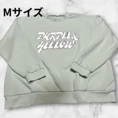 PURPLE & YELLOW グリーン メンズMサイズ トレーナー