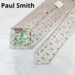 現行✨Paul Smith　ポールスミス　ネクタイ　ラビット　ドット　ピンク