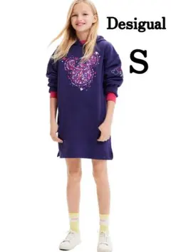 Desigual ミッキーマウス スウェットワンピース 長袖パーカー ディズニー