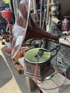 ♬ 大型ラッパ蓄音機 4丁ゼンマイ コロンビア マジェスティック BD型