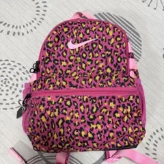 NIKE キッズ リュック レオパード柄 ピンク