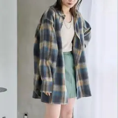 チェックオーバーシャツ