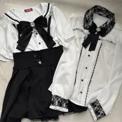 地雷 ディアマイラブ リボン ブラウス セーラー マーズ スカパン セットアップ