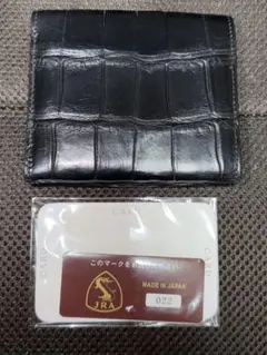 FG2012)CROCODILE 二つ折り財布 黒色 木箱入り - メルカリ