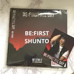 【新品】BE:FIRST ALL DAY CD SHUNTOステッカーつき