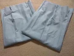 ドレープカーテン☆2枚組　水色