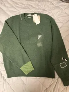 新品✨ユニクロ×アニヤハインドマーチ　プレミアムラムクルーネックセーター