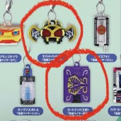 仮面ライダー　めじるしアクセサリー3　2種セット　王蛇　キバ