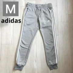 アディダス スウェットパンツ グレー Ｍサイズ 3ストライプ