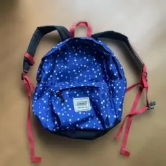 【美品】Coleman キッズ リュック 星柄 ブルーのサムネイル