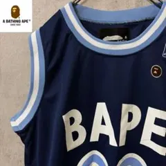 【激レア】A BATHING APE ベイプ　ゲームシャツ　ノースリーブ　刺繍のサムネイル
