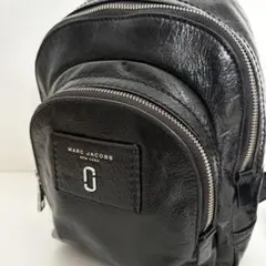 MARC JACOBS ブラックレザーバックパック