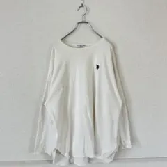 U.S. POLO ASSN. 長袖Tシャツ アイボリー ロンT ワンポイント