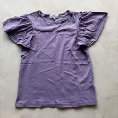 KUMIKYOKU 組曲 パープル フリル袖 Tシャツ 160のサムネイル
