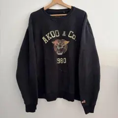 AKOO & Co. タイガープリント スウェット 2XL ブラック 1980
