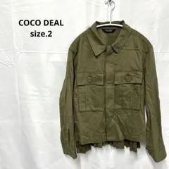 Coco Deal オリーブ色プリーツジャケットのサムネイル
