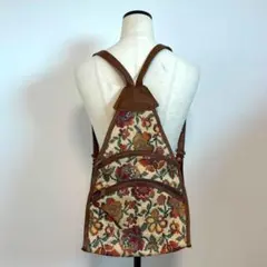 ヴィンテージ　インド刺繍　インド　刺繍　リュック　レトロ　ナップサック　70sのサムネイル