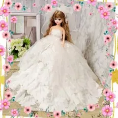 【フラワー】リカちゃん豪華すぎるドレス★春アクセサリー付き