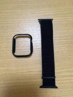 Apple Watch用 ブラックバンドとケース　45mm