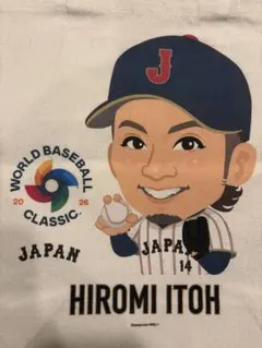 侍ジャパン WBC公式カプセル スーパーレア　トートバッグ 伊藤大海