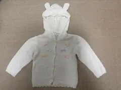 キムラタンcoolercoeulフード付きニットカーディガン