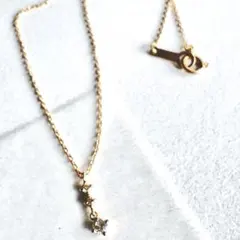 k18 アッシュペーフランス スキンジュエリー スター チェーンリング