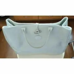 売切り処分【LongChamp ロンシャンハンドバッグ】 カラー：白 使用感あり