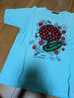 草間彌生 大野智 24時間テレビ Tシャツ ライトブルー