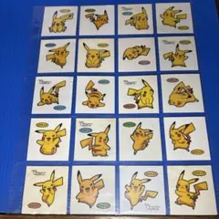 ポケモン　デコキャラシール　ピカチュウ20枚セット