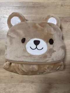 クマの顔フード付きマルチブランケット