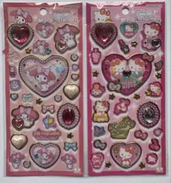 「正規品」キラキラジュエルシール♡マイメロ・キティちゃん　2個セット