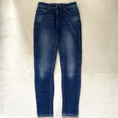 ファン デニム ジーンズ スキニー コットン シンプル ストレッチ ブルー Mのサムネイル