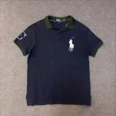 Polo by Ralph Lauren ビッグポニーポロシャツネイビー短丈 - メルカリ