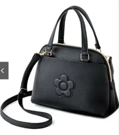 【マリークヮント】シュリンクレザー風2Wayショルダーバッグ