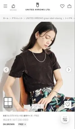 Green label relaxing シアー フロッキー Tシャツ