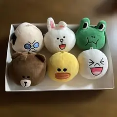 LINE FRIENDS 6 AMIGOS マスコット ぬいぐるみセットのサムネイル