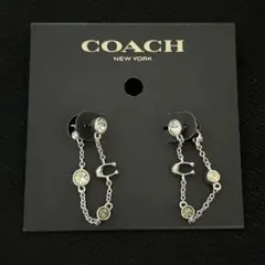 Bow様専新品未使用 COACH リボンモチーフ ドロップピアス - メルカリ