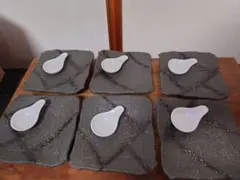 陶器製プレート　ソース入れ　ユッケ　刺身馬刺し　ステーキ　など