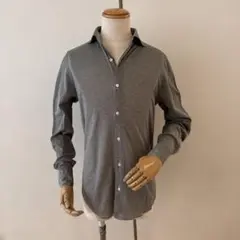 102,300円新品【フィナモレ】毛100％ 厚手シャツジャケット 紺 XXL 