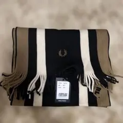 新品未使用　FRED PERRY ストライプマフラー　フレッドペリー　マフラー