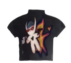 個性的 半袖Tシャツ　クロップド丈　Y2K 韓国系　平成ギャル