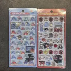 ボンボンドロップシール　和柄　富士山　雷門　浅草　桜バラ２枚付けます