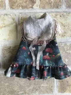 ⑤ ブライス リカちゃん　アウトフィット 大きな襟付き ワンピース