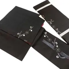 黒地 半幅帯 金銀彩 散らし文様 つゆくさ - メルカリ