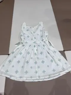 【dazzlin】花柄刺繍 ノースリーブミニワンピース