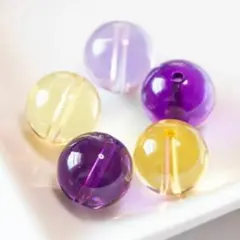 AAA アメトリン 10ｍｍ 5個 水晶（アメジス、シトリン 混合) S13